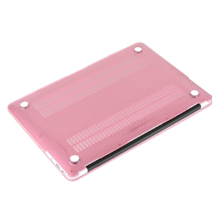 ENKAY for Macbook Air 13.3 inch (US Version) / A1369 / A1466 Hat-Prince 3 in 1 Crystal Hard Shell Plastic Protective Case with Keyboard Guard & Port Dust Plug(Pink) - MacBook Air Cases by ENKAY | Online Shopping UK | buy2fix