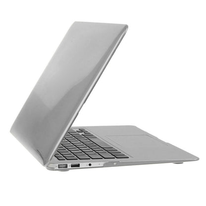 ENKAY for Macbook Air 13.3 inch (US Version) / A1369 / A1466 Hat-Prince 3 in 1 Crystal Hard Shell Plastic Protective Case with Keyboard Guard & Port Dust Plug(Grey) - MacBook Air Cases by ENKAY | Online Shopping UK | buy2fix