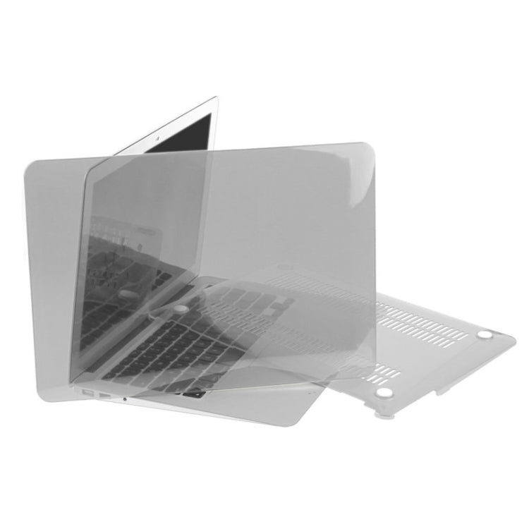 ENKAY for Macbook Air 13.3 inch (US Version) / A1369 / A1466 Hat-Prince 3 in 1 Crystal Hard Shell Plastic Protective Case with Keyboard Guard & Port Dust Plug(Grey) - MacBook Air Cases by ENKAY | Online Shopping UK | buy2fix