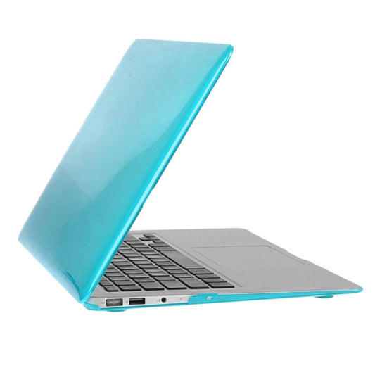ENKAY for Macbook Air 13.3 inch (US Version) / A1369 / A1466 Hat-Prince 3 in 1 Crystal Hard Shell Plastic Protective Case with Keyboard Guard & Port Dust Plug(Blue) by ENKAY