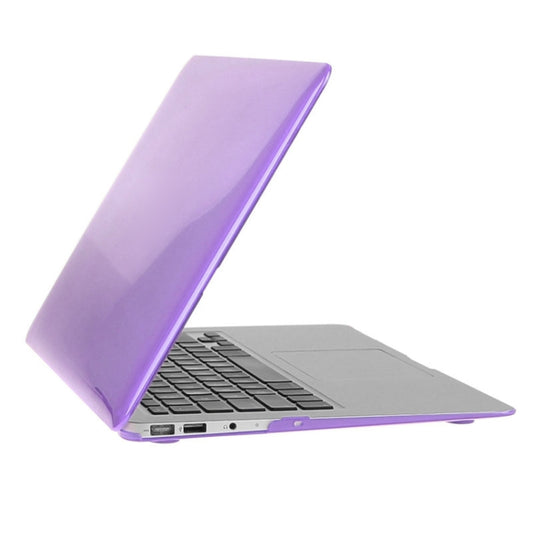 ENKAY for Macbook Air 13.3 inch (US Version) / A1369 / A1466 Hat-Prince 3 in 1 Crystal Hard Shell Plastic Protective Case with Keyboard Guard & Port Dust Plug(Purple) by ENKAY