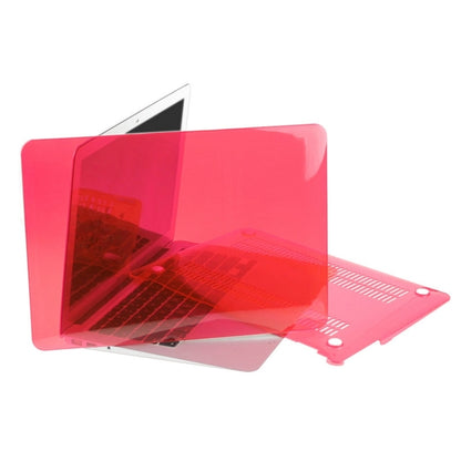 ENKAY for Macbook Air 13.3 inch (US Version) / A1369 / A1466 Hat-Prince 3 in 1 Crystal Hard Shell Plastic Protective Case with Keyboard Guard & Port Dust Plug(Red) - MacBook Air Cases by ENKAY | Online Shopping UK | buy2fix