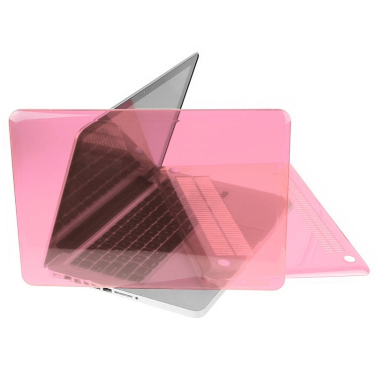 ENKAY for Macbook Pro 13.3 inch (US Version) / A1278 Hat-Prince 3 in 1 Crystal Hard Shell Plastic Protective Case with Keyboard Guard & Port Dust Plug(Pink) - MacBook Pro Cases by ENKAY | Online Shopping UK | buy2fix