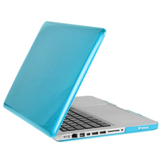 ENKAY for Macbook Pro 13.3 inch (US Version) / A1278 Hat-Prince 3 in 1 Crystal Hard Shell Plastic Protective Case with Keyboard Guard & Port Dust Plug(Blue) by ENKAY