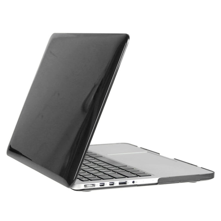 ENKAY for Macbook Pro Retina 13.3 inch (US Version) / A1425 / A1502 Hat-Prince 3 in 1 Crystal Hard Shell Plastic Protective Case with Keyboard Guard & Port Dust Plug(Black) - MacBook Pro Cases by ENKAY | Online Shopping UK | buy2fix