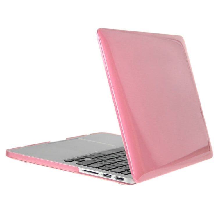 ENKAY for Macbook Pro Retina 13.3 inch (US Version) / A1425 / A1502 Hat-Prince 3 in 1 Crystal Hard Shell Plastic Protective Case with Keyboard Guard & Port Dust Plug(Pink) - MacBook Pro Cases by ENKAY | Online Shopping UK | buy2fix