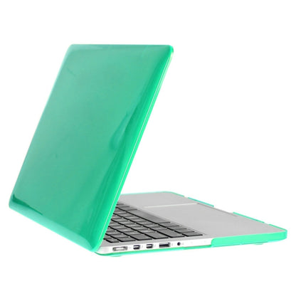 ENKAY for Macbook Pro Retina 13.3 inch (US Version) / A1425 / A1502 Hat-Prince 3 in 1 Crystal Hard Shell Plastic Protective Case with Keyboard Guard & Port Dust Plug(Green) - MacBook Pro Cases by ENKAY | Online Shopping UK | buy2fix