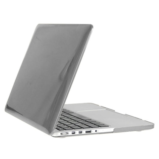 ENKAY for Macbook Pro Retina 13.3 inch (US Version) / A1425 / A1502 Hat-Prince 3 in 1 Crystal Hard Shell Plastic Protective Case with Keyboard Guard & Port Dust Plug(Grey) by ENKAY