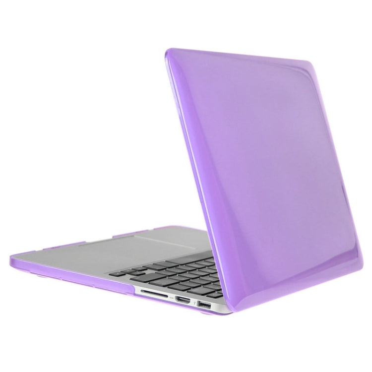 ENKAY for Macbook Pro Retina 13.3 inch (US Version) / A1425 / A1502 Hat-Prince 3 in 1 Crystal Hard Shell Plastic Protective Case with Keyboard Guard & Port Dust Plug(Purple) - MacBook Pro Cases by ENKAY | Online Shopping UK | buy2fix