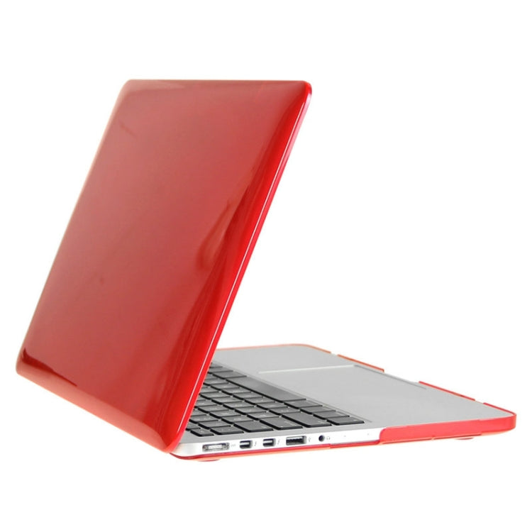 ENKAY for Macbook Pro Retina 13.3 inch (US Version) / A1425 / A1502 Hat-Prince 3 in 1 Crystal Hard Shell Plastic Protective Case with Keyboard Guard & Port Dust Plug(Red) - MacBook Pro Cases by ENKAY | Online Shopping UK | buy2fix