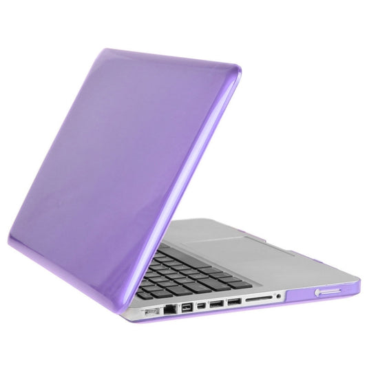 ENKAY for Macbook Pro 15.4 inch (US Version) / A1286 Hat-Prince 3 in 1 Crystal Hard Shell Plastic Protective Case with Keyboard Guard & Port Dust Plug(Purple) by ENKAY