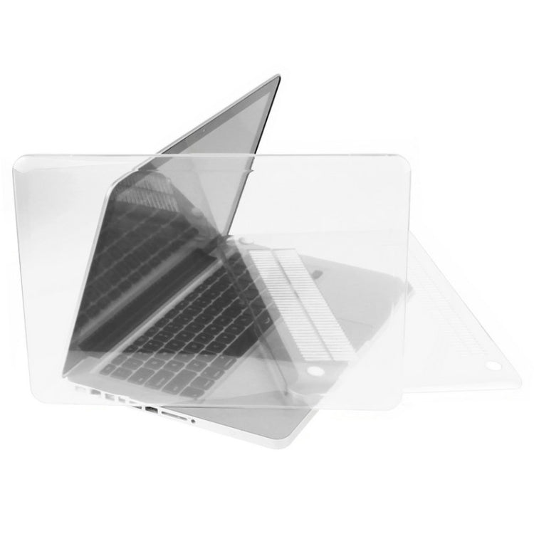 ENKAY for Macbook Pro 15.4 inch (US Version) / A1286 Hat-Prince 3 in 1 Crystal Hard Shell Plastic Protective Case with Keyboard Guard & Port Dust Plug(White) - MacBook Pro Cases by ENKAY | Online Shopping UK | buy2fix