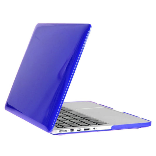 ENKAY for Macbook Pro Retina 15.4 inch (US Version) / A1398 Hat-Prince 3 in 1 Crystal Hard Shell Plastic Protective Case with Keyboard Guard & Port Dust Plug(Dark Blue) by ENKAY