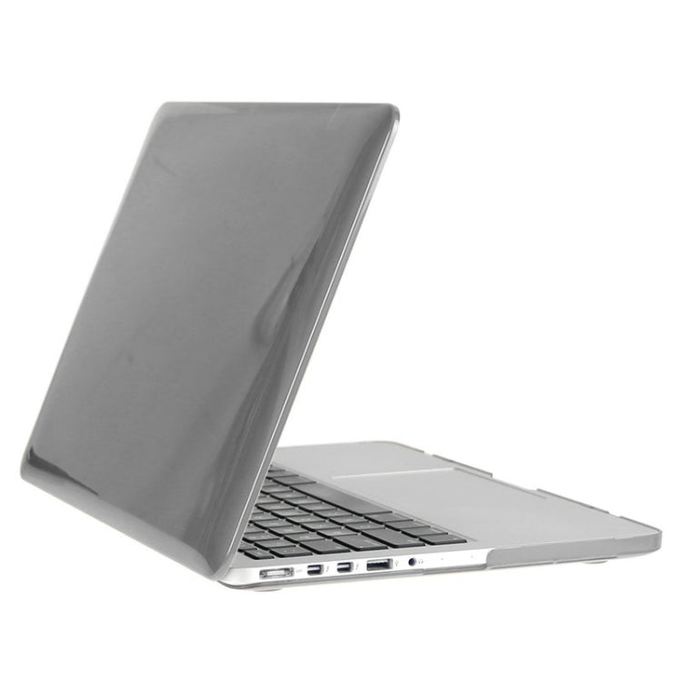 ENKAY for Macbook Pro Retina 15.4 inch (US Version) / A1398 Hat-Prince 3 in 1 Crystal Hard Shell Plastic Protective Case with Keyboard Guard & Port Dust Plug(Grey) - MacBook Pro Cases by ENKAY | Online Shopping UK | buy2fix