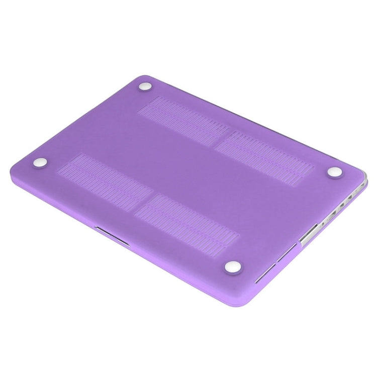 ENKAY for Macbook Pro Retina 13.3 inch (US Version) / A1425 / A1502 Hat-Prince 3 in 1 Frosted Hard Shell Plastic Protective Case with Keyboard Guard & Port Dust Plug(Purple) - MacBook Pro Cases by ENKAY | Online Shopping UK | buy2fix