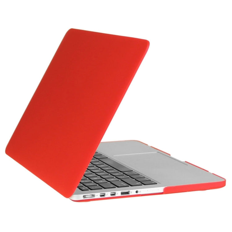 ENKAY for Macbook Pro Retina 13.3 inch (US Version) / A1425 / A1502 Hat-Prince 3 in 1 Frosted Hard Shell Plastic Protective Case with Keyboard Guard & Port Dust Plug(Red) - MacBook Pro Cases by ENKAY | Online Shopping UK | buy2fix