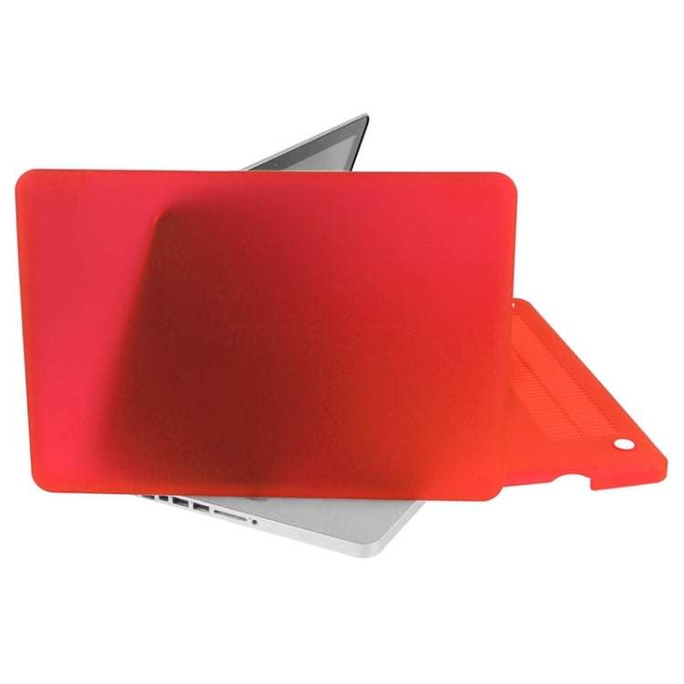 ENKAY for Macbook Pro 15.4 inch (US Version) / A1286 Hat-Prince 3 in 1 Frosted Hard Shell Plastic Protective Case with Keyboard Guard & Port Dust Plug(Red) - MacBook Pro Cases by ENKAY | Online Shopping UK | buy2fix