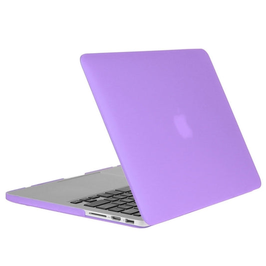 ENKAY for Macbook Pro Retina 15.4 inch (US Version) / A1398 Hat-Prince 3 in 1 Frosted Hard Shell Plastic Protective Case with Keyboard Guard & Port Dust Plug(Purple) by ENKAY