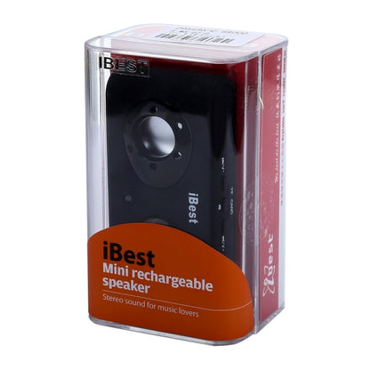 iBest Portable Stereo Rechargeable Speaker(Black) - Desktop Speaker by buy2fix | Online Shopping UK | buy2fix