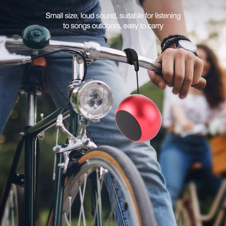 Mini Metal Wireless Bluetooth Speaker,  Hands-free, LED Indicator(Red) - Desktop Speaker by buy2fix | Online Shopping UK | buy2fix