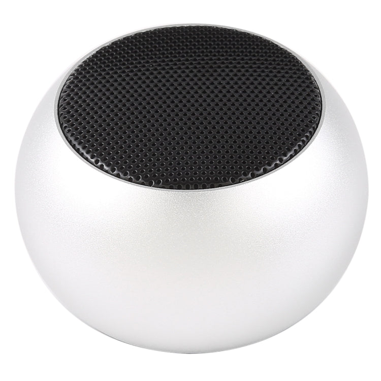 Mini Metal Wireless Bluetooth Speaker,  Hands-free, LED Indicator(Silver) - Desktop Speaker by buy2fix | Online Shopping UK | buy2fix