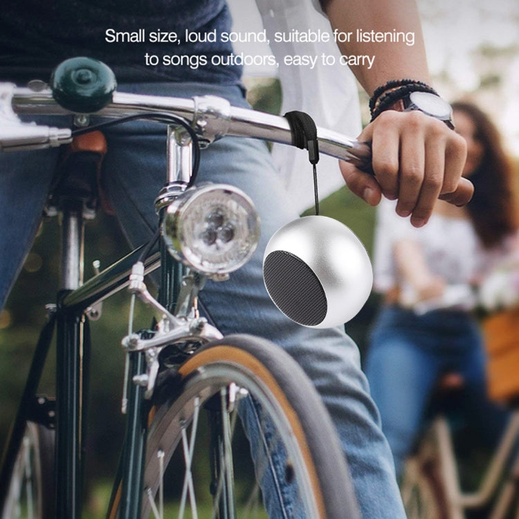 Mini Metal Wireless Bluetooth Speaker,  Hands-free, LED Indicator(Silver) - Desktop Speaker by buy2fix | Online Shopping UK | buy2fix