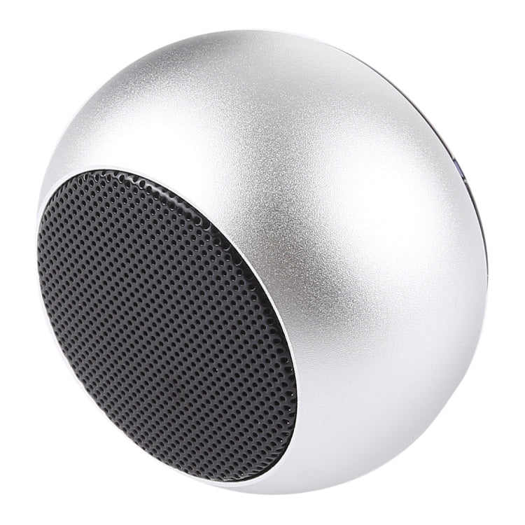 Mini Metal Wireless Bluetooth Speaker,  Hands-free, LED Indicator(Silver) - Desktop Speaker by buy2fix | Online Shopping UK | buy2fix