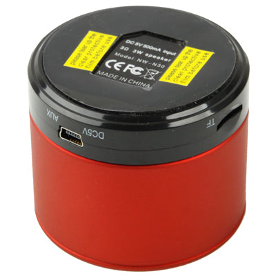 Bluetooth V2.1 Mini Stereo Speaker for Galaxy S IV / i9500 / SIII / i9300 / i8190 / S7562 / i8750 / i9220 / N7000 / i9100 / i9082 / iPhone 5 / iPhone 4 & 4S / New iPad / BlackBerry Z10 / HTC / Nokia / ... uilt-in Rechargeable Battery, Support TF Card(Red) - Desktop Speaker by buy2fix | Online Shopping UK | buy2fix