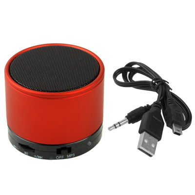 Bluetooth V2.1 Mini Stereo Speaker for Galaxy S IV / i9500 / SIII / i9300 / i8190 / S7562 / i8750 / i9220 / N7000 / i9100 / i9082 / iPhone 5 / iPhone 4 & 4S / New iPad / BlackBerry Z10 / HTC / Nokia / ... uilt-in Rechargeable Battery, Support TF Card(Red) - Desktop Speaker by buy2fix | Online Shopping UK | buy2fix
