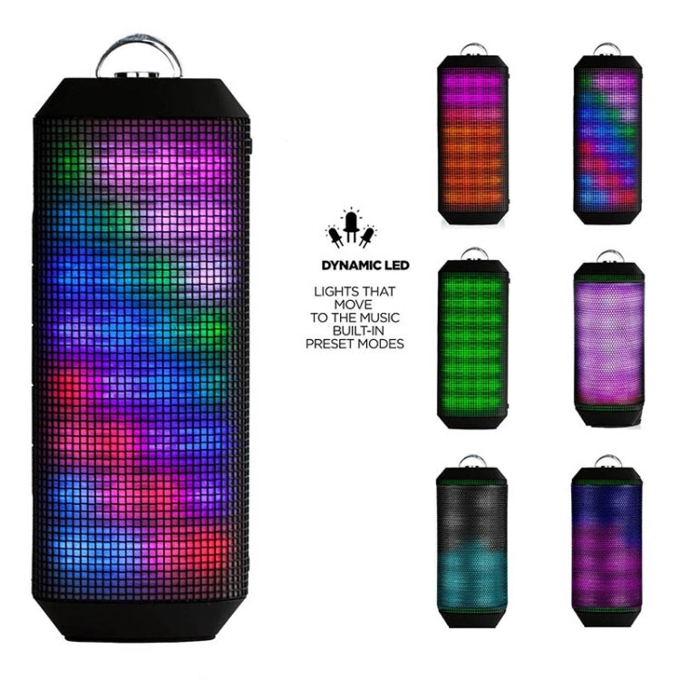 YM-339 2 x 5W Bluetooth Speaker with LED Lights, Support TF Card - Desktop Speaker by buy2fix | Online Shopping UK | buy2fix