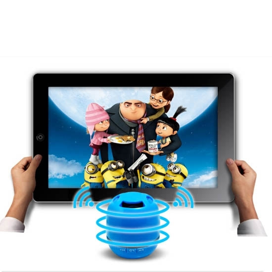 T6 Egg Style Mini Portable LED Light Bluetooth Stereo Speaker, Support TF Card / Handfree Function, For iPhone, Galaxy, Sony, Lenovo, HTC, Huawei, Google, LG, Xiaomi, other Smartphones and all Bluetooth Devices(Red) - Desktop Speaker by buy2fix | Online Shopping UK | buy2fix