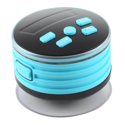 F08 Portable Speaker IPX7 Waterproof Support FM Radio High-fidelity Sound Box Bluetooth Speaker with Suction Cup & LED Light(Blue) - Waterproof Speaker by buy2fix | Online Shopping UK | buy2fix