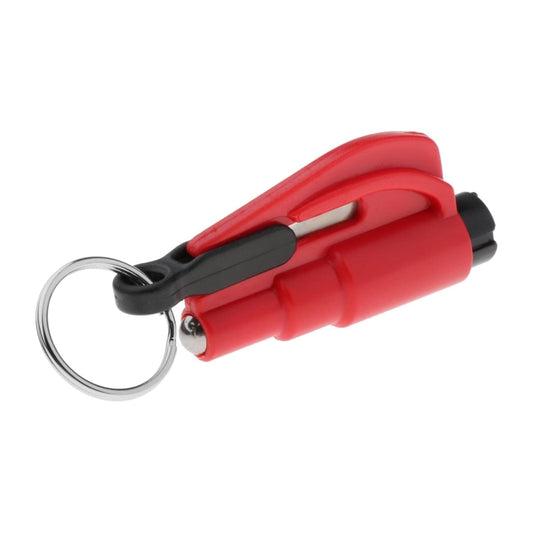 2 in 1 Car Emergency Hammer / Key Chain / Knife Broken Glass Portable Tool(Red) by buy2fix