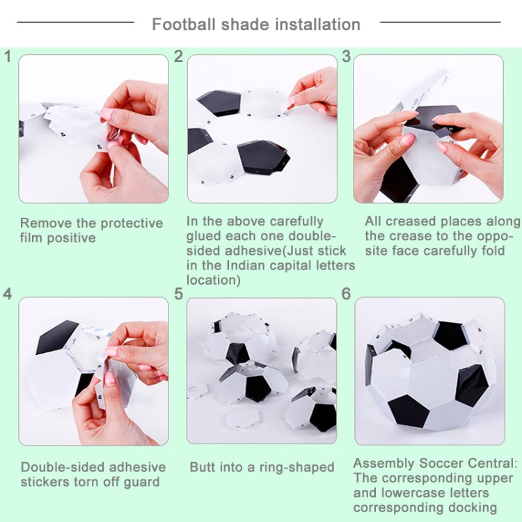 DIY Football Lamp, USB Handmade Charm Night Light / Desk Lamp Colorful Bedside Lamp(White) - Night Lights by buy2fix | Online Shopping UK | buy2fix