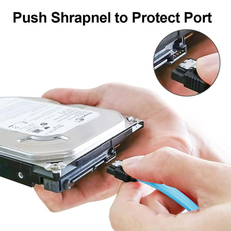 45cm Serial ATA 3.0 Data Cable (Aeruginosa Stone) - eSATA & SATA & IDE by buy2fix | Online Shopping UK | buy2fix