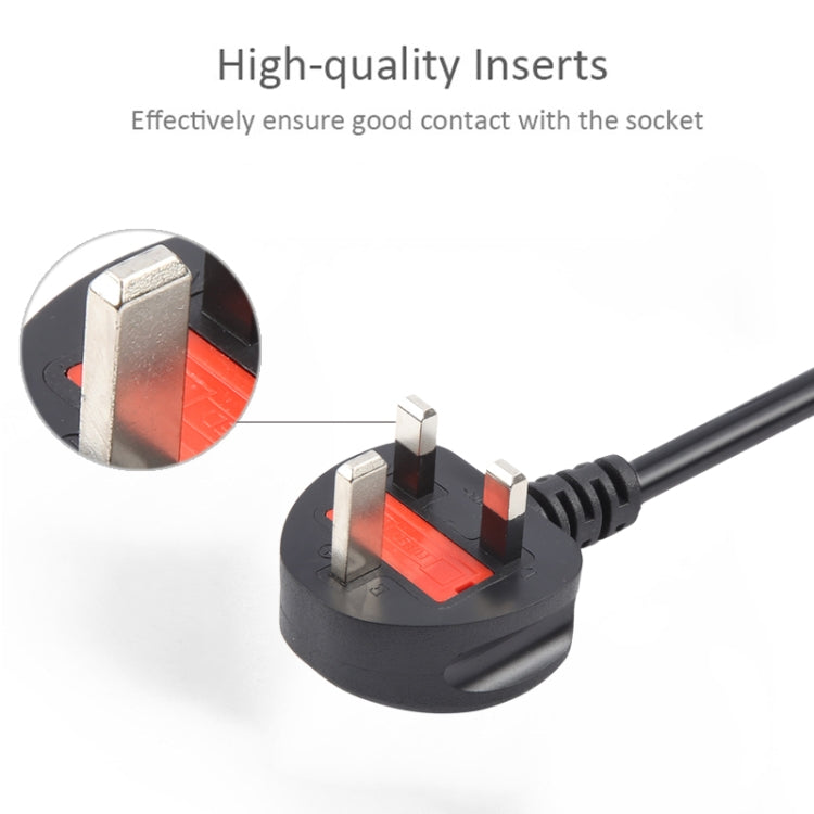 Big UK Plug Computer PC Power Cord 3 Pin Cable, Length:1.5m by buy2fix