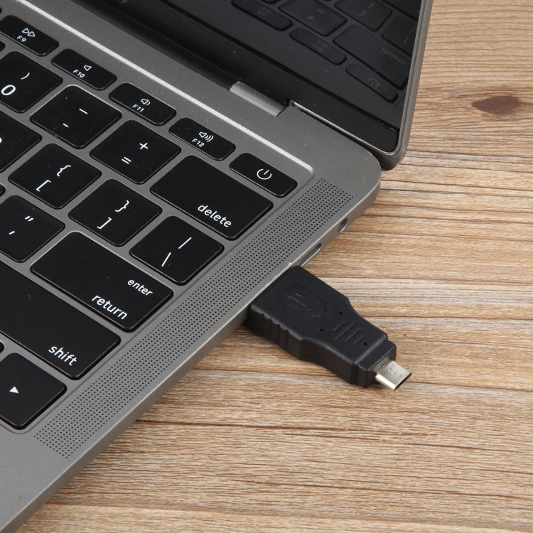 USB A Male to Micro USB 5 Pin Male Adapter(Black) by buy2fix