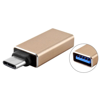 USB 3.0 to USB-C / Type-C 3.1 Converter Adapter, For MacBook 12 inch, Chromebook Pixel 2015(Gold) - Audio Adapter by buy2fix | Online Shopping UK | buy2fix