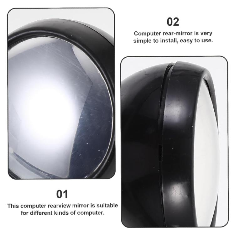 Computer Rearview Convex Glasses Rear View Mirror (Random Color Delivery) by buy2fix