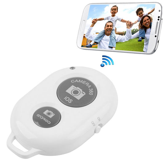 BRCMCOM Chip Universal Bluetooth 3.0 Remote Shutter Camera Control Self-timer(White) - Phone Remote Control by buy2fix | Online Shopping UK | buy2fix