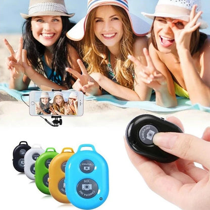 BRCMCOM Chip Universal Bluetooth 3.0 Remote Shutter Camera Control Self-timer(White) - Phone Remote Control by buy2fix | Online Shopping UK | buy2fix