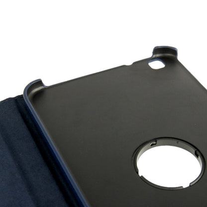 360 Degree Rotation Litchi Texture Leather Case with Holder for Galaxy Tab 3 (8.0) / T3110 / T3100 / T315(Dark Blue) by buy2fix