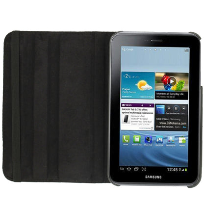 360 Degree Rotation Litchi Texture Leather Case with Holder for Galaxy Tab 3 (8.0) / T3110 / T3100 / T315(Black) by buy2fix