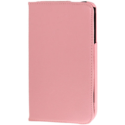 360 Degree Rotation Litchi Texture Leather Case with Holder for Galaxy Tab 3 (8.0) / T3110 / T3100 / T315(Pink) by buy2fix