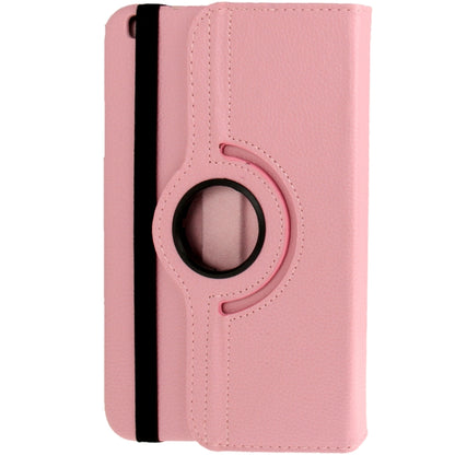 360 Degree Rotation Litchi Texture Leather Case with Holder for Galaxy Tab 3 (8.0) / T3110 / T3100 / T315(Pink) by buy2fix