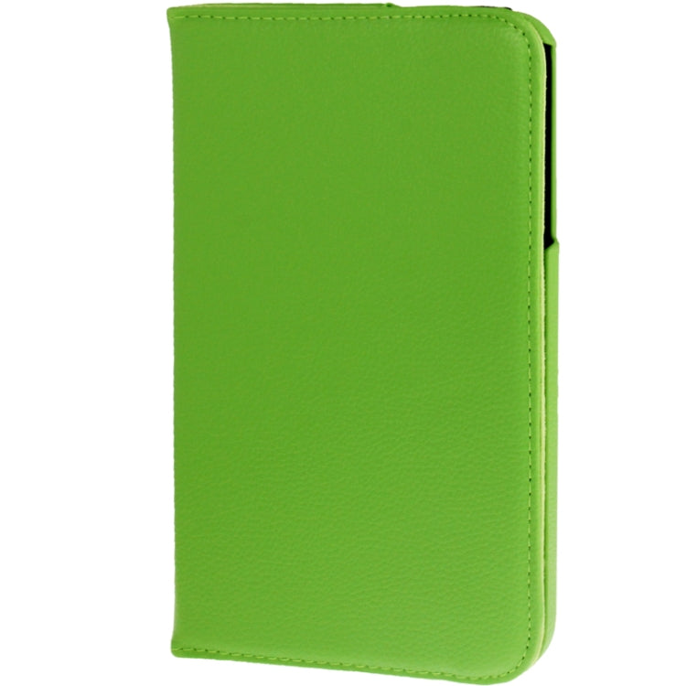 360 Degree Rotation Litchi Texture Leather Case with Holder for Galaxy Tab 3 (8.0) / T3110 / T3100 / T315(Green) by buy2fix