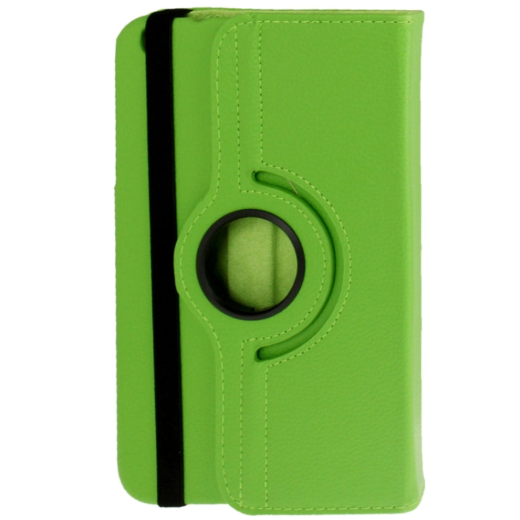 360 Degree Rotation Litchi Texture Leather Case with Holder for Galaxy Tab 3 (8.0) / T3110 / T3100 / T315(Green) by buy2fix