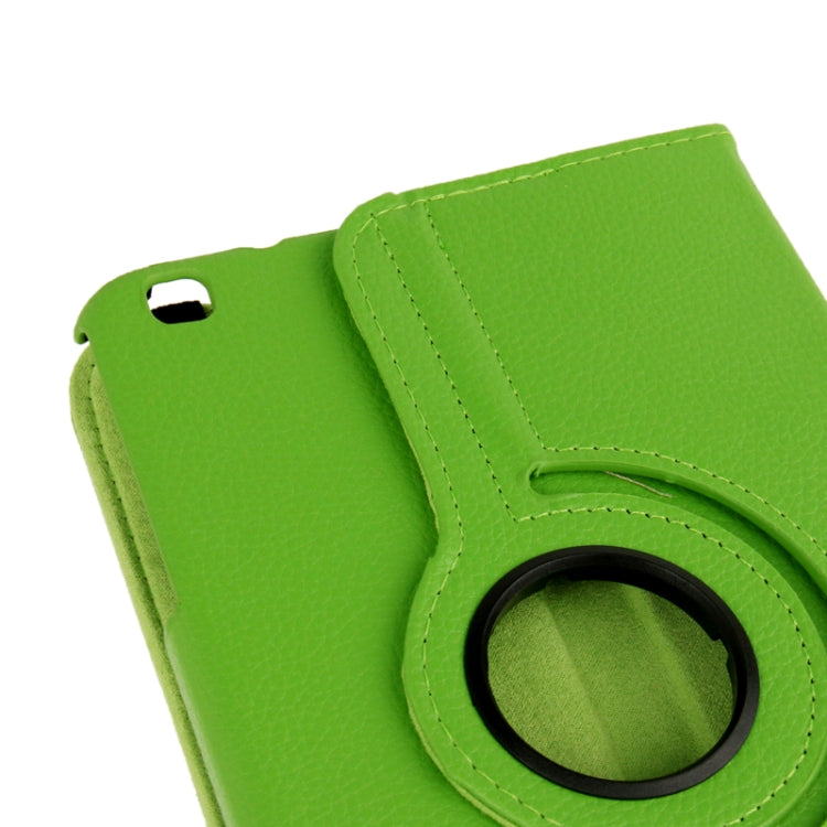 360 Degree Rotation Litchi Texture Leather Case with Holder for Galaxy Tab 3 (8.0) / T3110 / T3100 / T315(Green) by buy2fix
