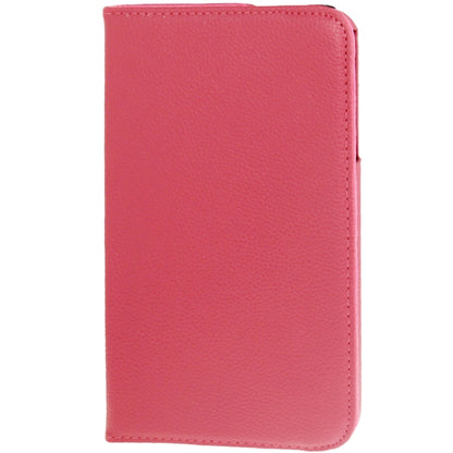 360 Degree Rotation Litchi Texture Leather Case with Holder for Galaxy Tab 3 (8.0) / T3110 / T3100 / T315(Magenta) by buy2fix