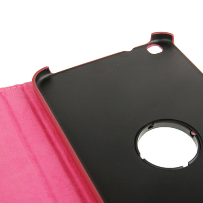 360 Degree Rotation Litchi Texture Leather Case with Holder for Galaxy Tab 3 (8.0) / T3110 / T3100 / T315(Magenta) by buy2fix